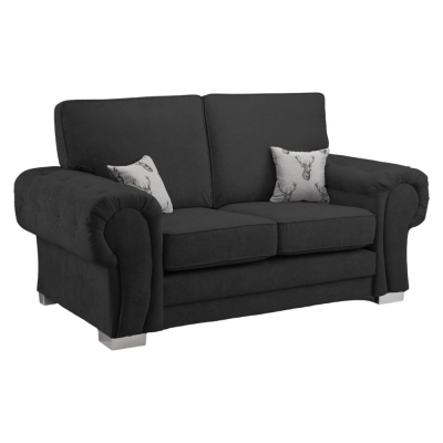 Image of Verona Black 2 Seater Sofa