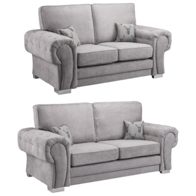 Product photograph of Verona Grey 3 2 Seater Sofa from Choice Furniture Superstore