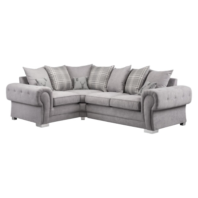Product photograph of Verona Tufted Left Hand Facing Corner Sofabed from Choice Furniture Superstore