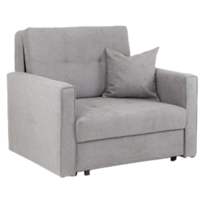 Product photograph of Viva Grey Tufted Armchair With Storage from Choice Furniture Superstore
