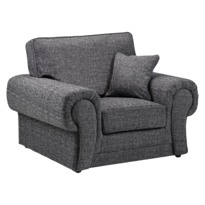 Product photograph of Wilcot Grey Armchair from Choice Furniture Superstore