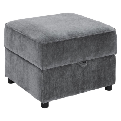 Product photograph of Willow Grey Tufted Footstool from Choice Furniture Superstore