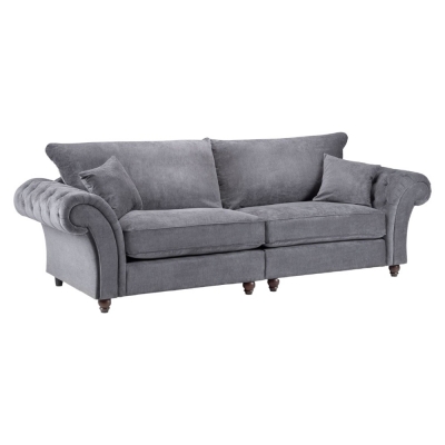 Product photograph of Windsor Fullback Grey 4 Seater Sofa from Choice Furniture Superstore