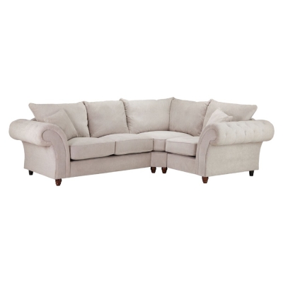 Product photograph of Windsor Fullback Stone Right Hand Facing Corner Sofa from Choice Furniture Superstore