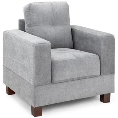 Product photograph of Jerry Grey Tufted Armchair from Choice Furniture Superstore