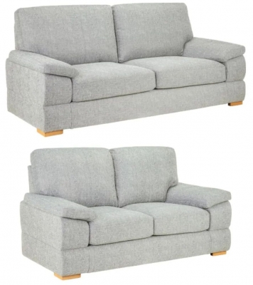 Product photograph of Bento 3 2 Silver Seater Sofa from Choice Furniture Superstore