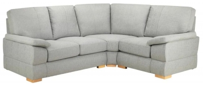 Product photograph of Bento Silver Right Hand Facing Corner Sofa from Choice Furniture Superstore