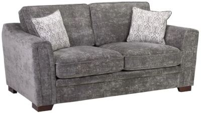 Product photograph of Astrid Grey Tufted 2 Seater Sofa from Choice Furniture Superstore