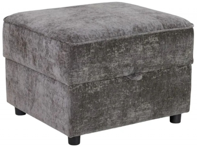 Product photograph of Astrid Grey Tufted Footstool from Choice Furniture Superstore