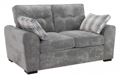 Product photograph of Maxwell Grey Tufted 2 Seater Sofa from Choice Furniture Superstore