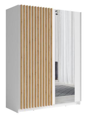 Dalia White Oak 2 Door Sliding Wardrobe