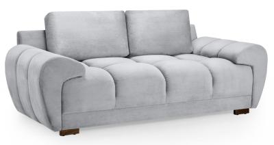 Azzuro Grey Velvet Fabric 2 Seater Sofa