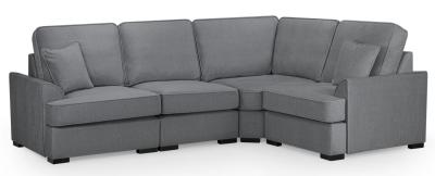 Funk Grey Fabric Universal Corner Sofa