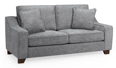 Nebraska Slate Grey Fabric 3 Seater Sofa