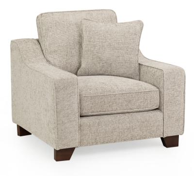 Nebraska Beige Fabric Armchair