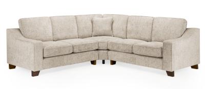 Nebraska Beige Fabric Large Corner Sofa Suite