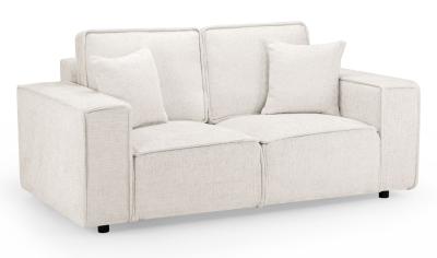 Mary Cream Fabric 2 Seater Sofa