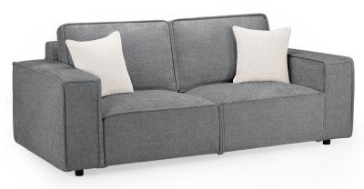 Mary Slate Grey Fabric 3 Seater Sofa