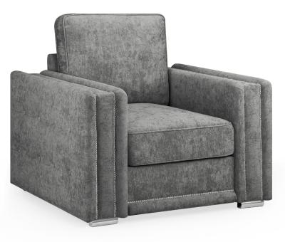 Bentley Charcoal Fabric Armchair