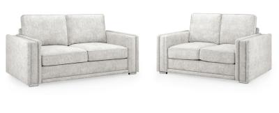 Bentley Silver Fabric 32 Seater Sofa