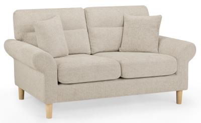 Florence Beige Fabric 2 Seater Sofa