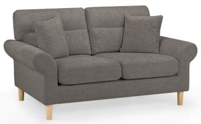 Florence Mocha Fabric 2 Seater Sofa