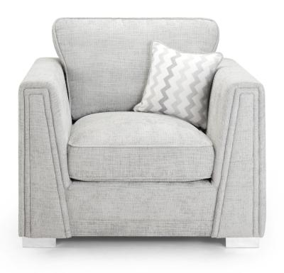 Cony Grey Fabric Armchair