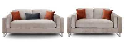 Product photograph of Kingston Beige Fabric 3 2 Seater Sofa from Choice Furniture Superstore