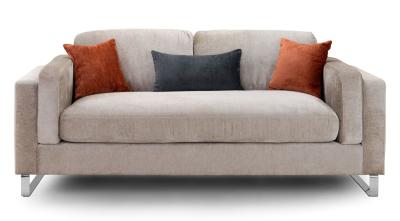 Kingston Beige Fabric 3 Seater Sofa