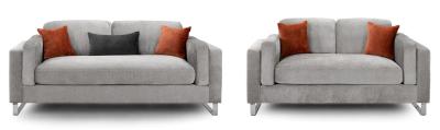 Kingston Grey Fabric 32 Seater Sofa