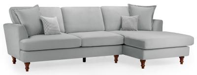 Bari Grey Fabric Right Hand Facing Corner Sofa