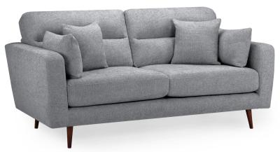 Zenith Grey Fabric 3 Seater Sofa