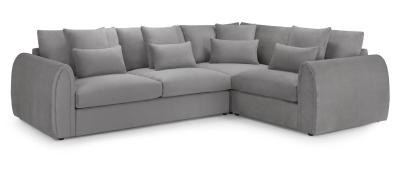 Mirabel Grey Fabric Right Hand Facing Corner Sofa