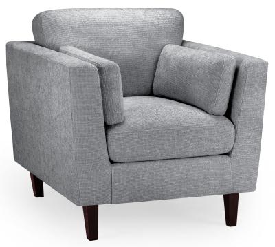 Product photograph of Aida Grey Fabric Armchair from Choice Furniture Superstore