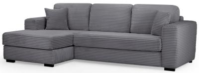 Harmony Grey Fabric Left Hand Facing Corner Sofa