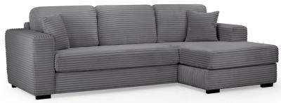 Harmony Grey Fabric Right Hand Facing Corner Sofa