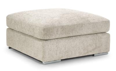 Naples Beige Fabric Footstool