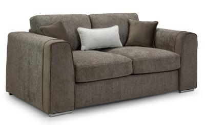 Product photograph of Naples Mocha Fabric 2 Seater Sofa from Choice Furniture Superstore