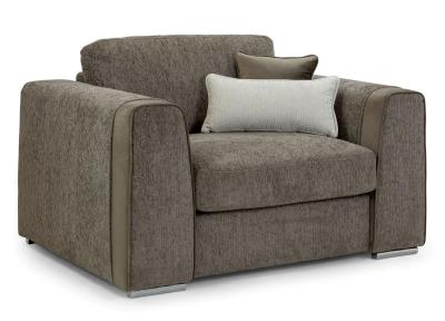 Naples Mocha Fabric Armchair