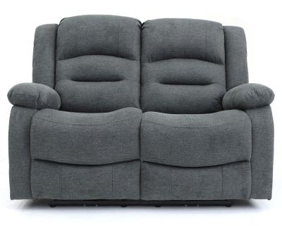 Product photograph of Alva Graphite Fabric Electric Recliner 2 Seater Sofa from Choice Furniture Superstore