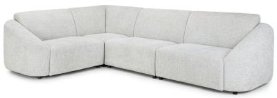 Tucano Ivory Fabric Left Hand Facing Modular Corner Sofa