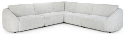 Tucano Ivory Fabric Modular Large Corner Sofa