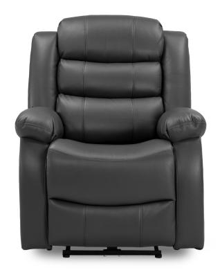 Otto Black Faux Leather Electric Recliner Armchair