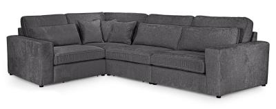 Kiana Grey Fabric Left Hand Facing Modular Corner Sofa