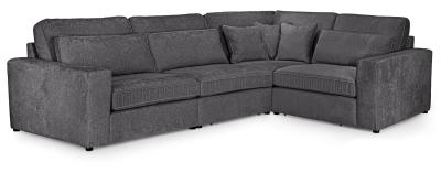 Kiana Grey Fabric Right Hand Facing Modular Corner Sofa