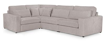 Kiana Mocha Fabric Left Hand Facing Modular Corner Sofa