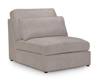 Product photograph of Kiana Mocha Fabric Modular Armless Chair from Choice Furniture Superstore