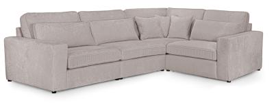 Kiana Mocha Fabric Right Hand Facing Modular Corner Sofa