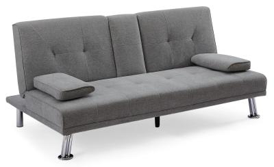 Aspen Dark Grey Fabric 3 Seater Click Clack Sofabed