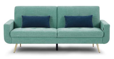 Lyra Duck Green Fabric 3 Seater Click Clack Sofabed